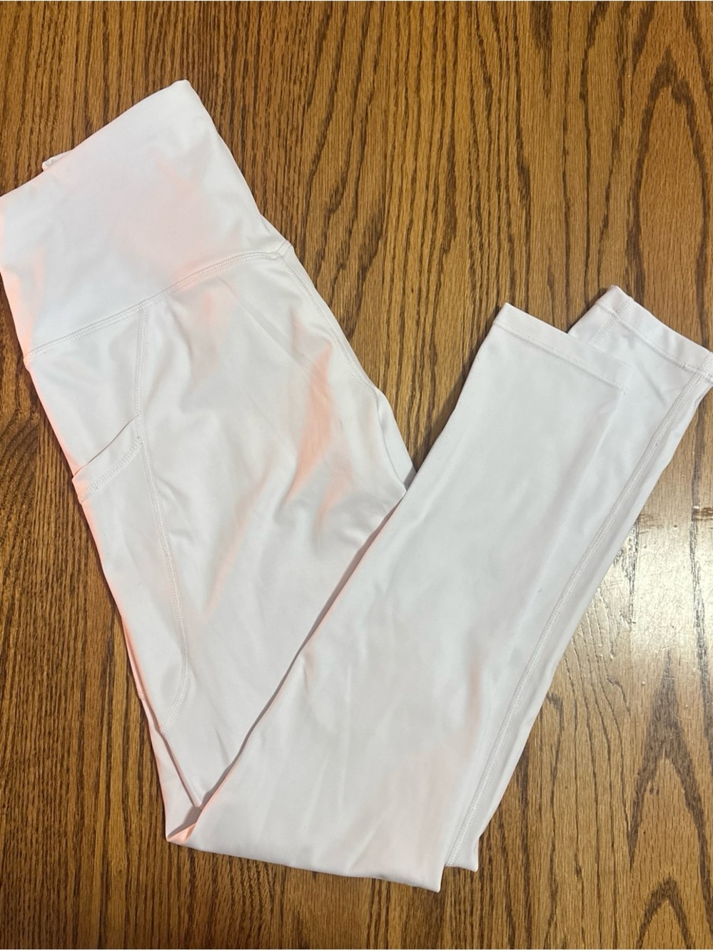White High-Waist Active Leggings